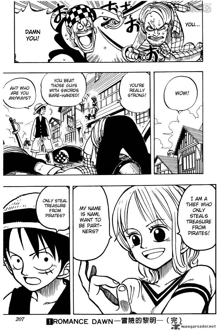 One Piece Manga Chapter 8 page 19 - Introducing Nami
