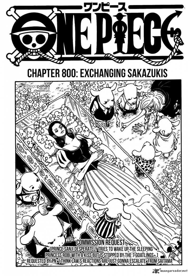 One Piece Manga Chapter 800 page 1 - Followers's Sake Cups