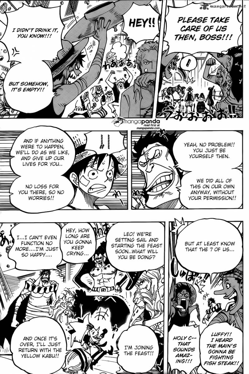 One Piece Manga Chapter 800 page 11 - Followers's Sake Cups