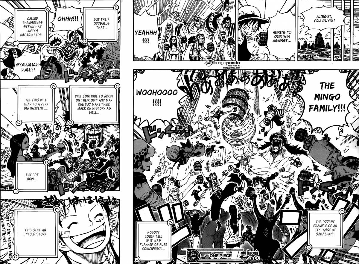 One Piece Manga Chapter 800 page 13 - Followers's Sake Cups