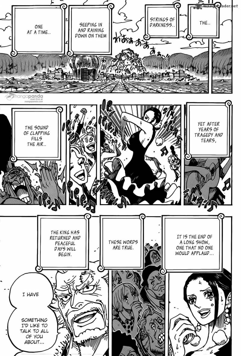 One Piece Manga Chapter 801 page 3 - Opening Speech