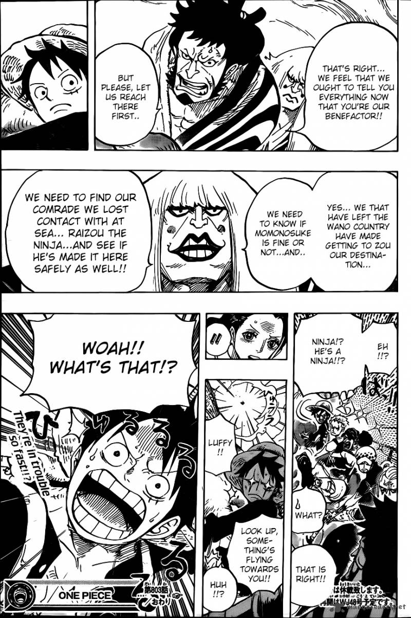 One Piece Manga Chapter 803 page 13 - Elephant Climbing