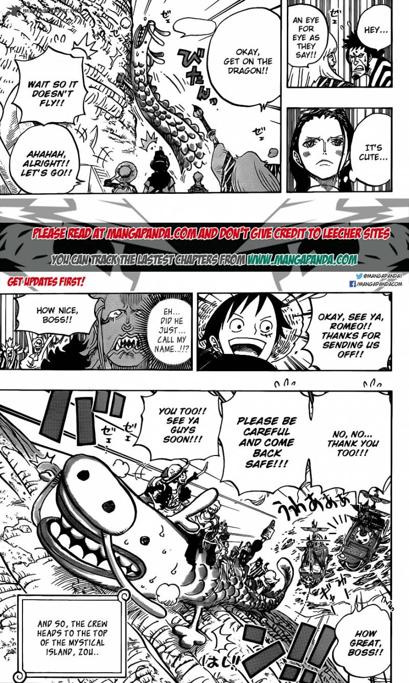 One Piece Manga Chapter 803 page 5 - Elephant Climbing