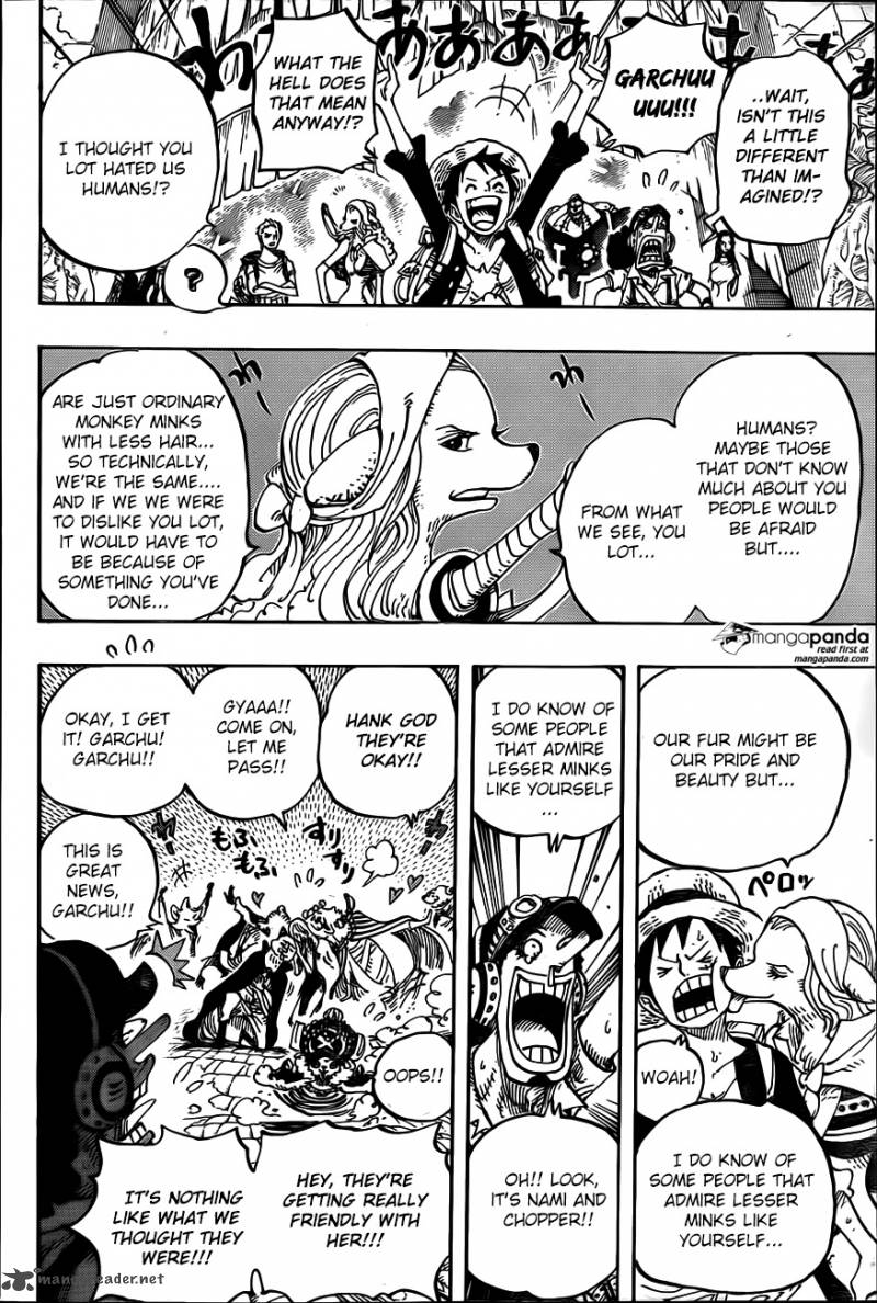 One Piece Manga Chapter 806 page 15 - At the Fortress of Right Belly
