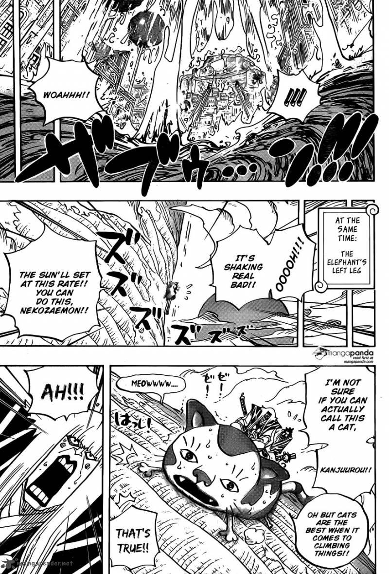 One Piece Manga Chapter 806 page 3 - At the Fortress of Right Belly