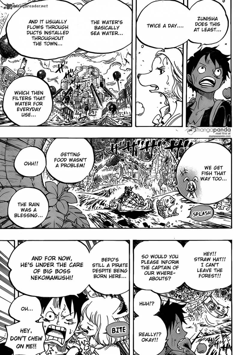 One Piece Manga Chapter 806 page 5 - At the Fortress of Right Belly
