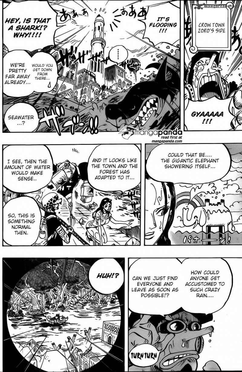 One Piece Manga Chapter 806 page 6 - At the Fortress of Right Belly