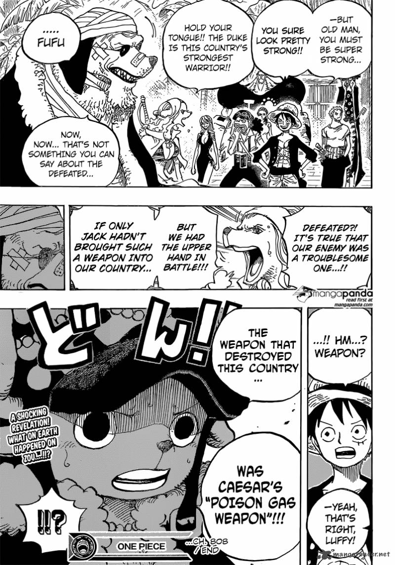 One Piece Manga Chapter 808 page 16 - Duke Inuarashi