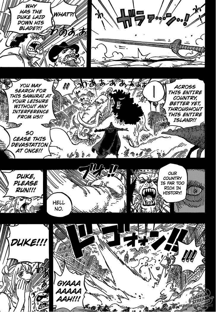One Piece Manga Chapter 809 page 12 - Master Nekomamushi