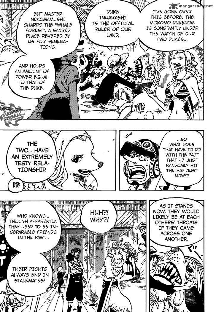 One Piece Manga Chapter 809 page 7 - Master Nekomamushi