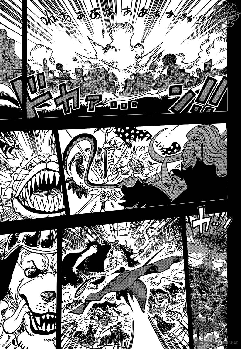 One Piece Manga Chapter 810 page 5 - The Curly Hat Pirates Arrive