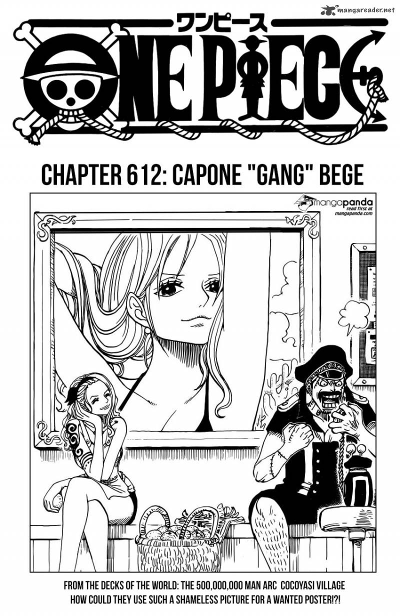 One Piece Manga Chapter 812 page 1 - Capone "Gang" Bege