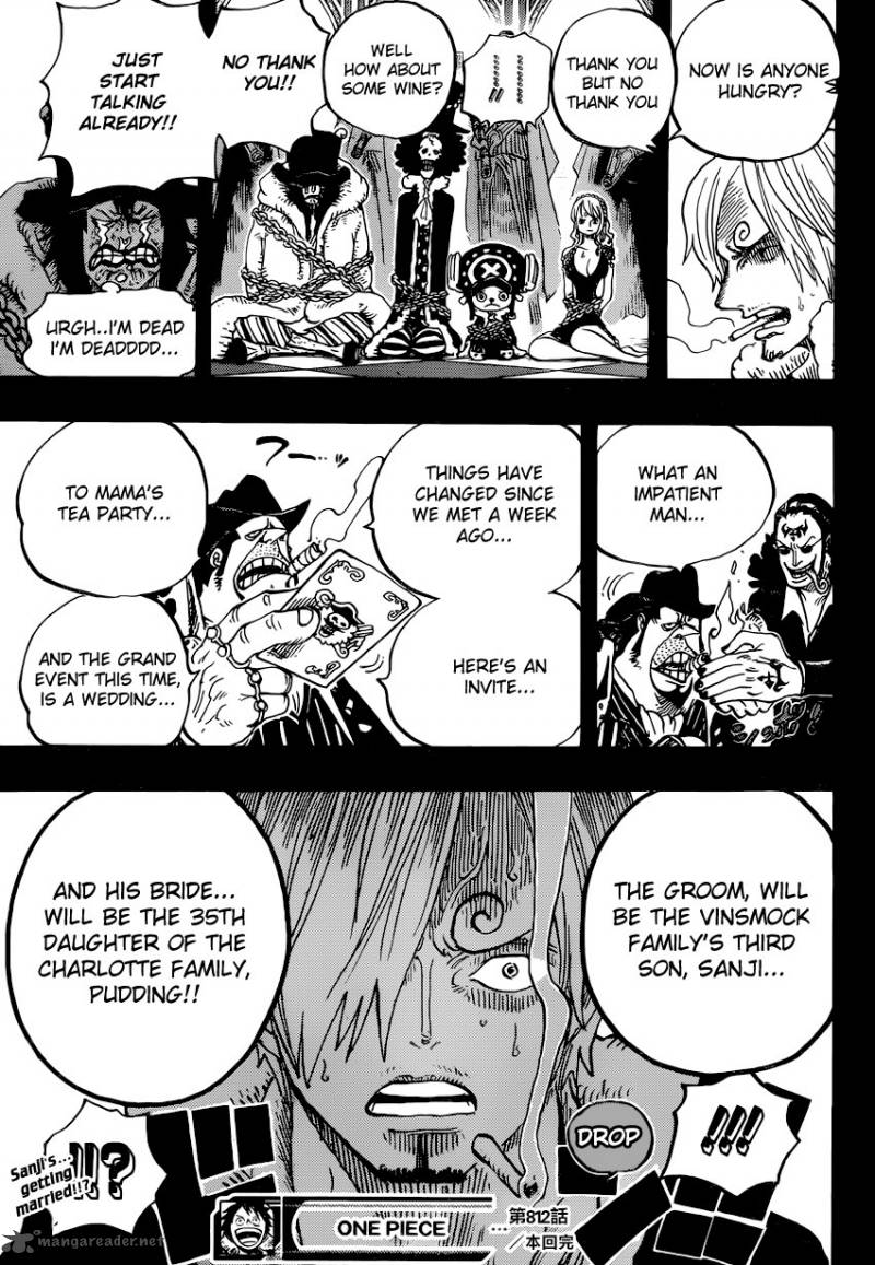 One Piece Manga Chapter 812 page 17 - Capone "Gang" Bege