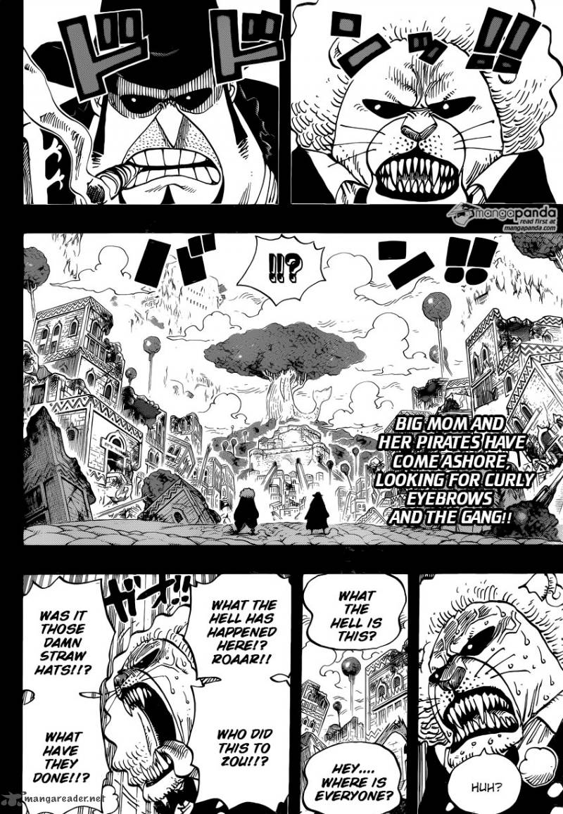 One Piece Manga Chapter 812 page 2 - Capone "Gang" Bege