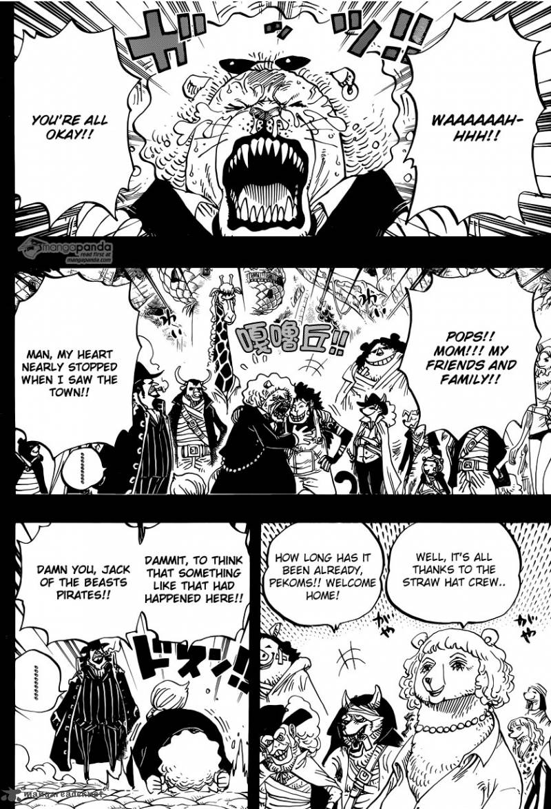 One Piece Manga Chapter 812 page 6 - Capone "Gang" Bege