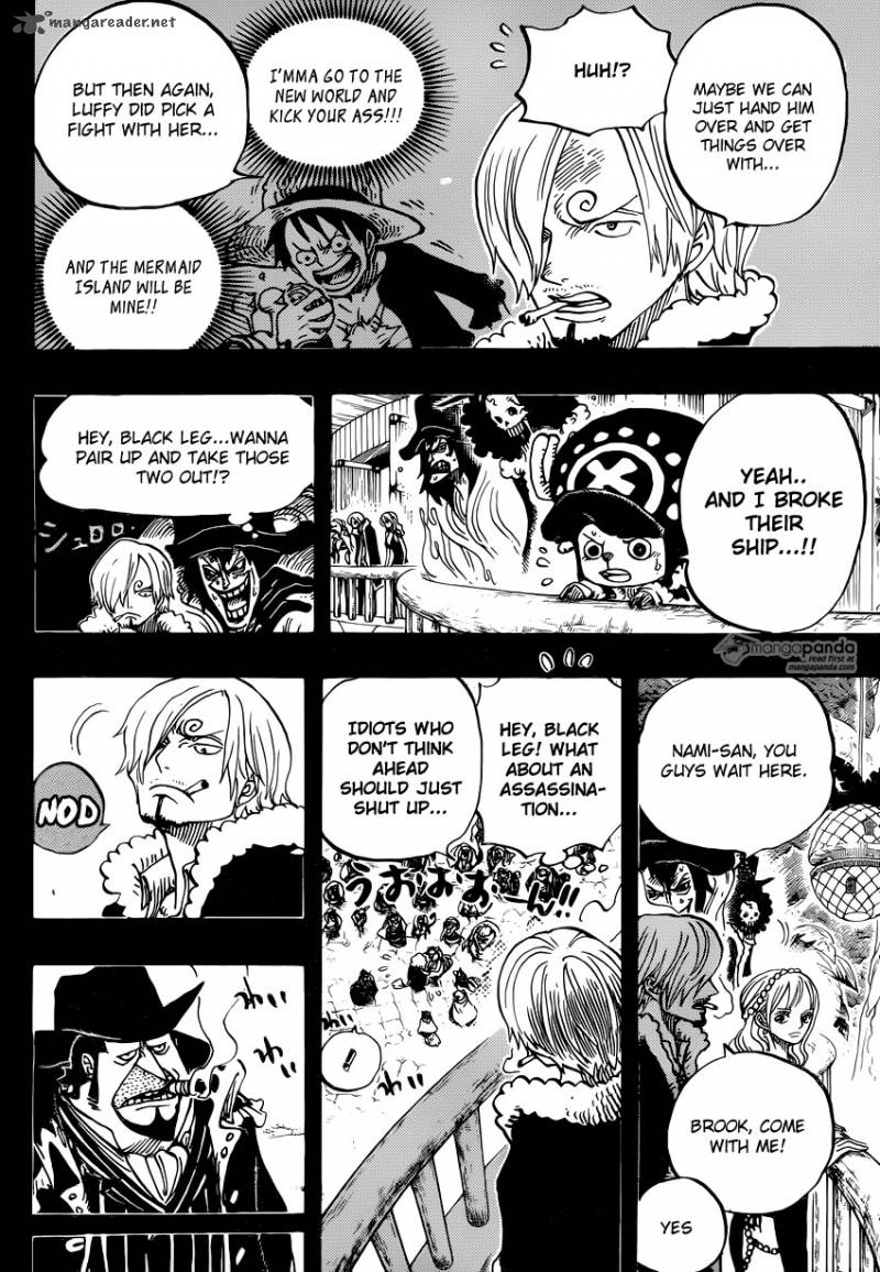 One Piece Manga Chapter 812 page 8 - Capone "Gang" Bege