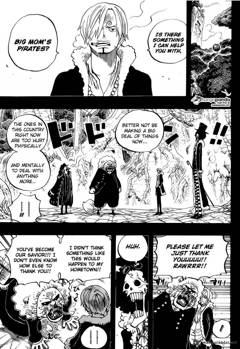 One Piece Manga Chapter 812 page 9 - Capone "Gang" Bege