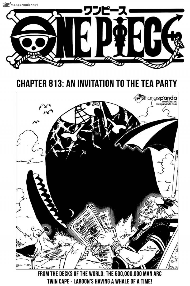 One Piece Manga Chapter 813 page 1 - Tea Party Invitation