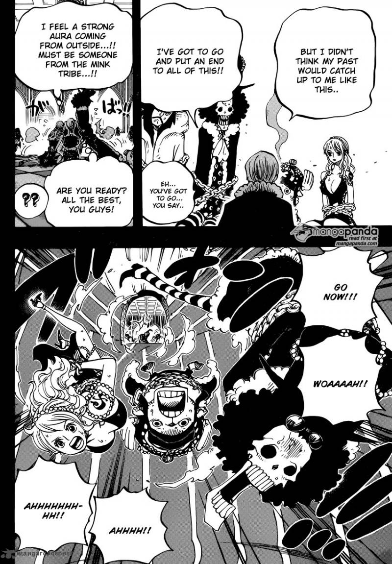 One Piece Manga Chapter 813 page 12 - Tea Party Invitation