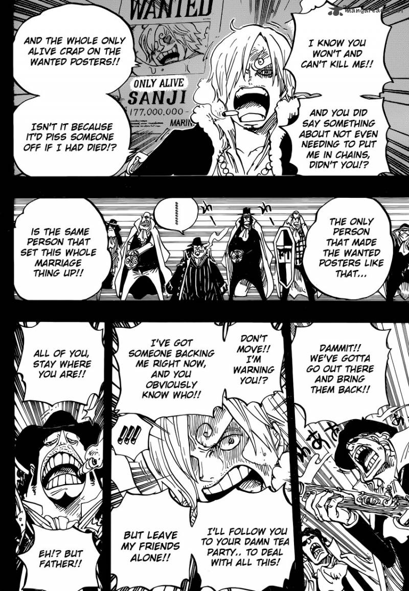 One Piece Manga Chapter 813 page 14 - Tea Party Invitation