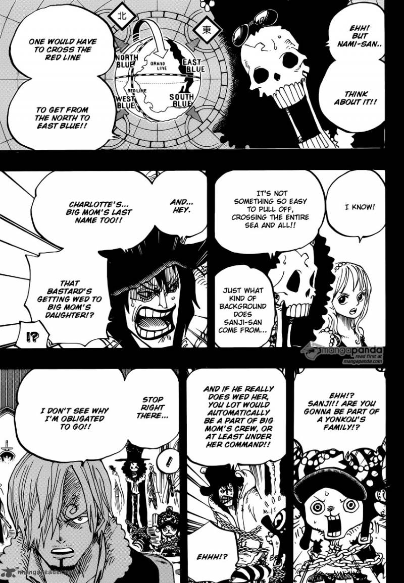 One Piece Manga Chapter 813 page 5 - Tea Party Invitation