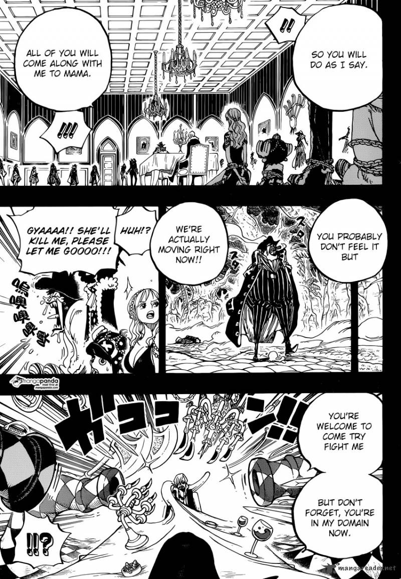 One Piece Manga Chapter 813 page 7 - Tea Party Invitation