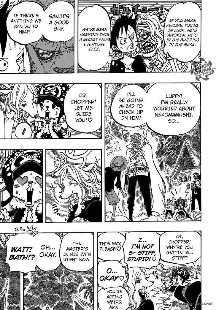 One Piece Manga Chapter 814 page 12 - Let's Go See Master Nekomamushi