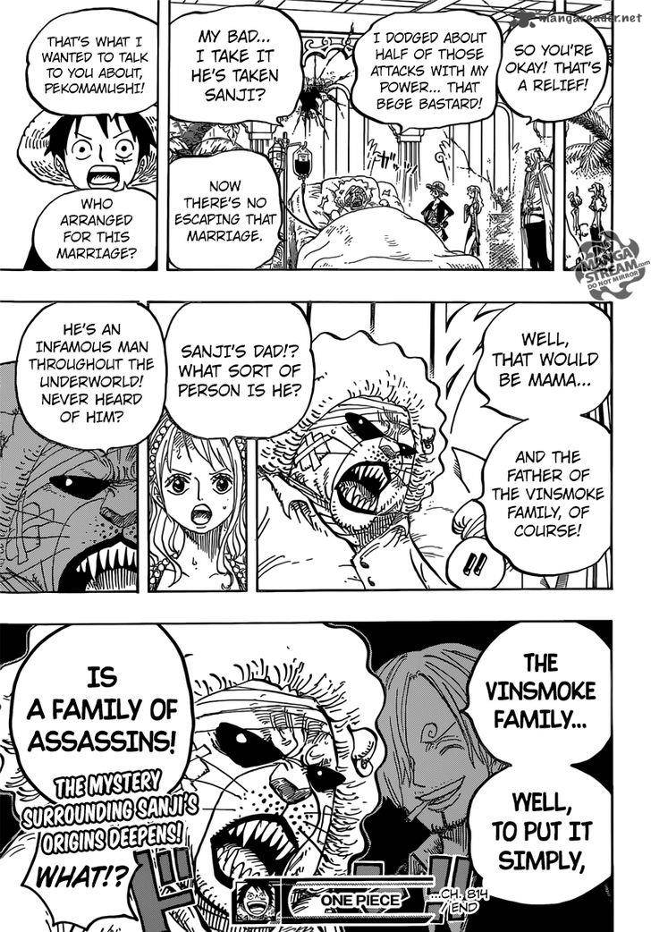 One Piece Manga Chapter 814 page 16 - Let's Go See Master Nekomamushi