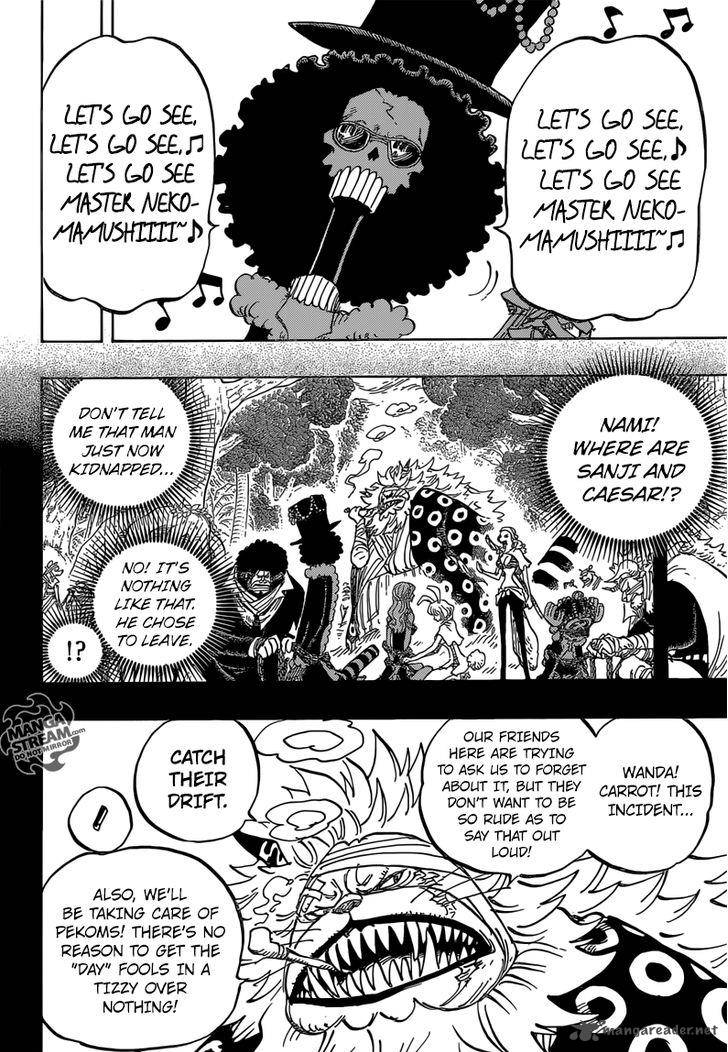 One Piece Manga Chapter 814 page 2 - Let's Go See Master Nekomamushi