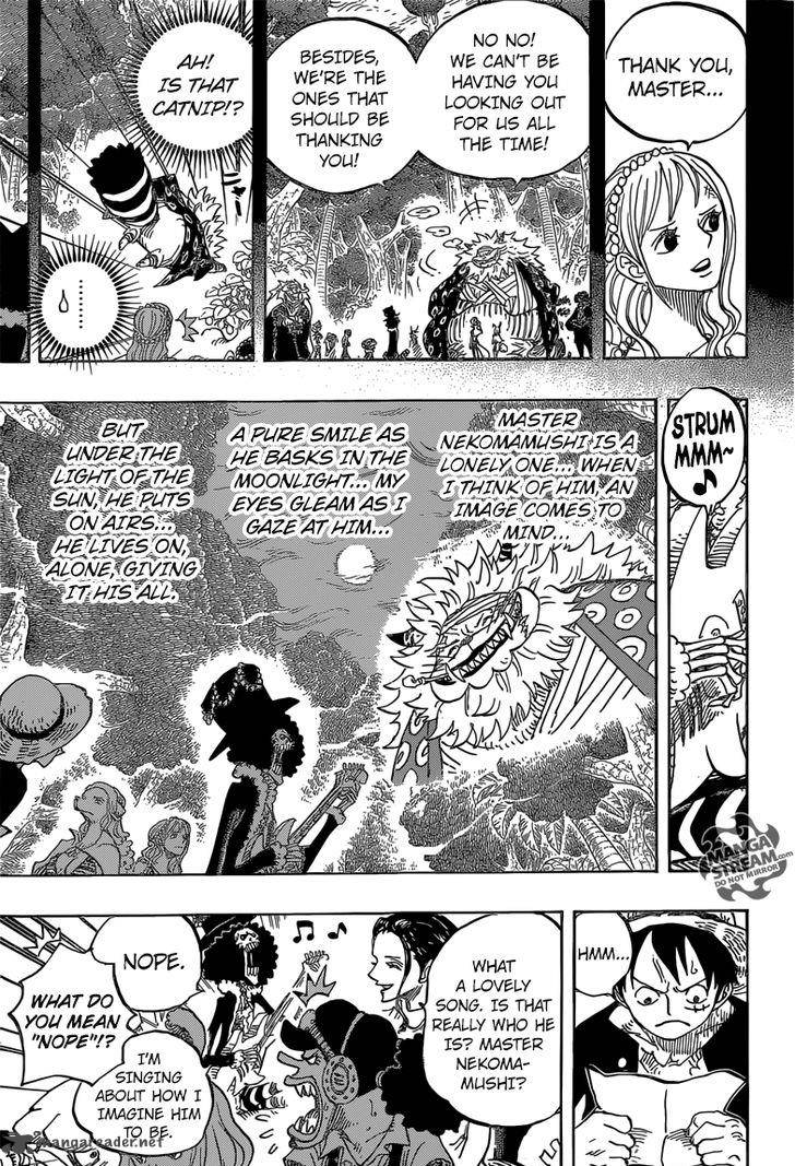 One Piece Manga Chapter 814 page 3 - Let's Go See Master Nekomamushi