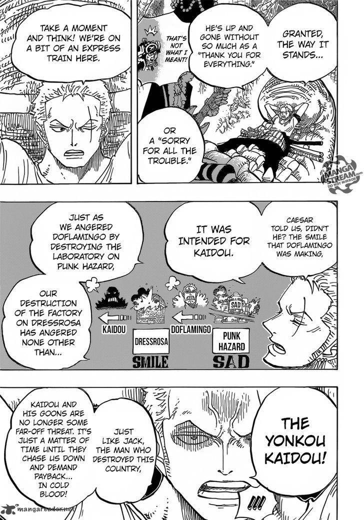 One Piece Manga Chapter 814 page 7 - Let's Go See Master Nekomamushi
