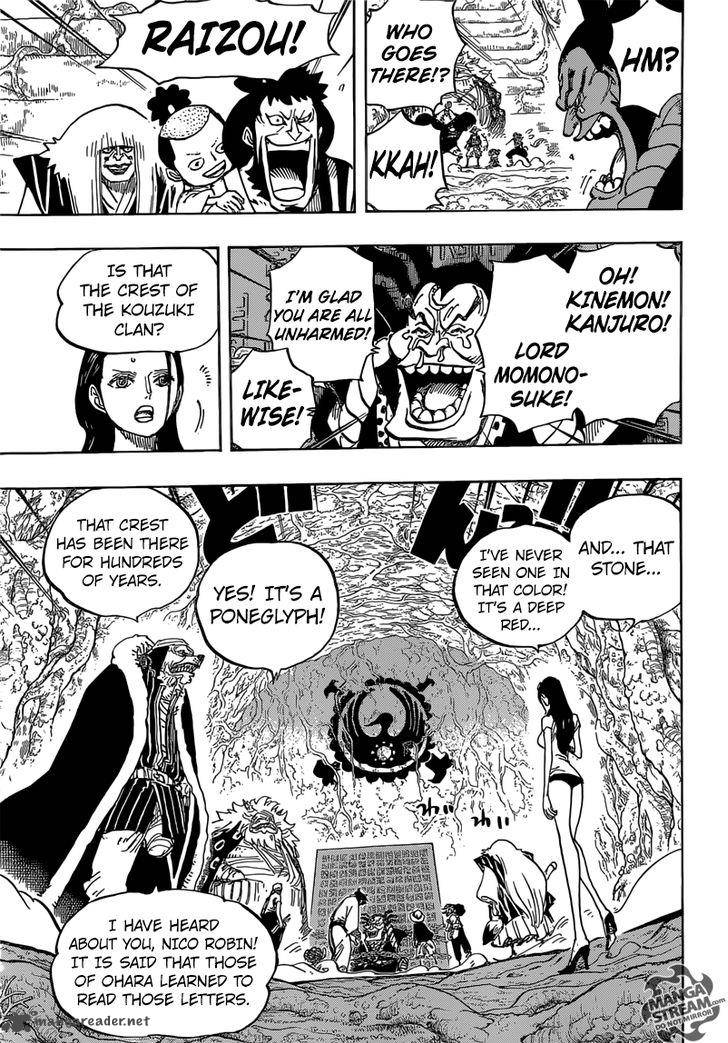 One Piece Manga Chapter 817 page 15 - Raizo of the Mist