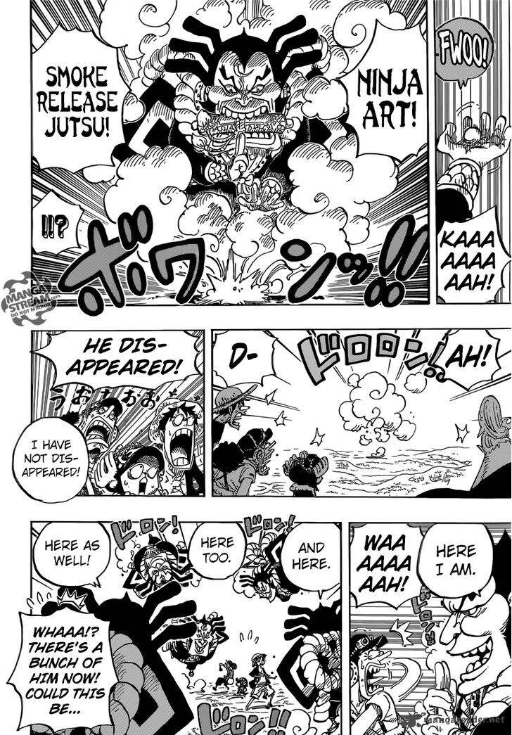 One Piece Manga Chapter 817 page 18 - Raizo of the Mist