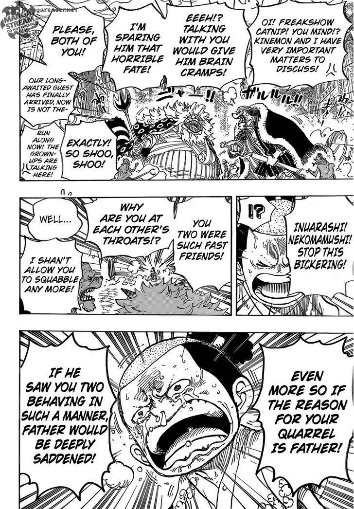 One Piece Manga Chapter 817 page 6 - Raizo of the Mist
