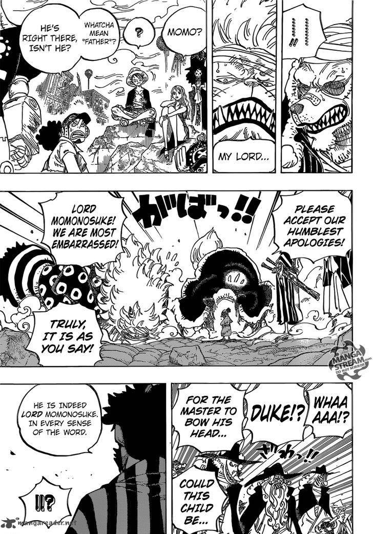 One Piece Manga Chapter 817 page 7 - Raizo of the Mist