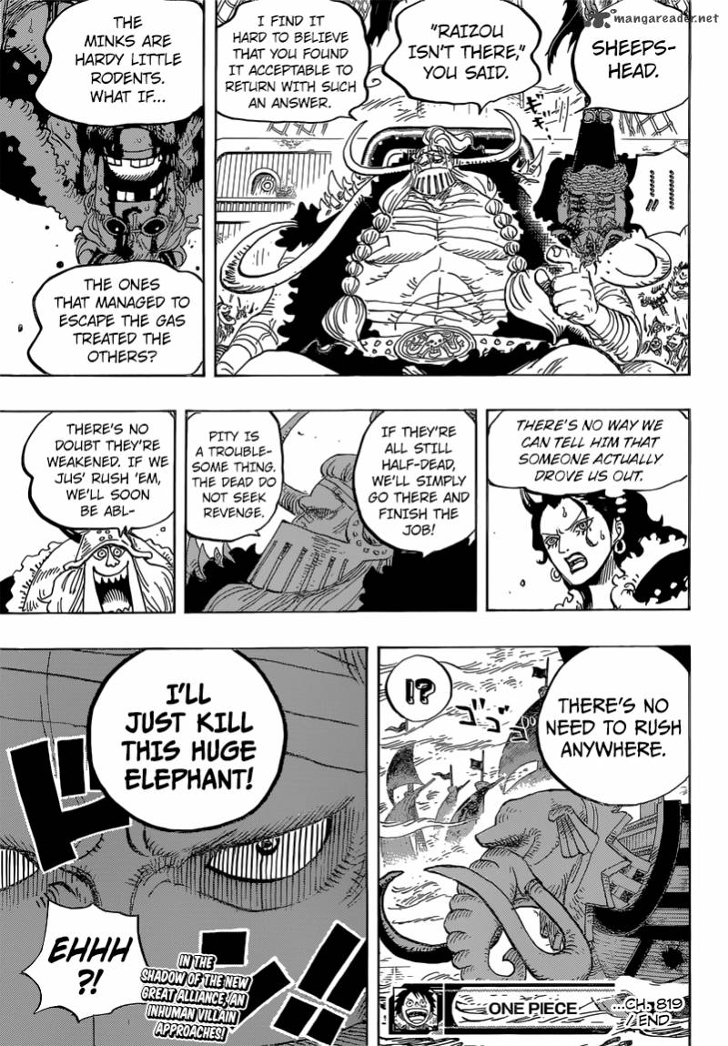 One Piece Manga Chapter 819 page 18 - Momonosuke, Heir to the Kouzuki Family