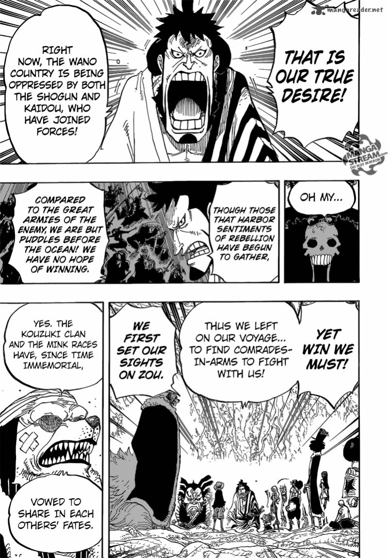 One Piece Manga Chapter 819 page 6 - Momonosuke, Heir to the Kouzuki Family