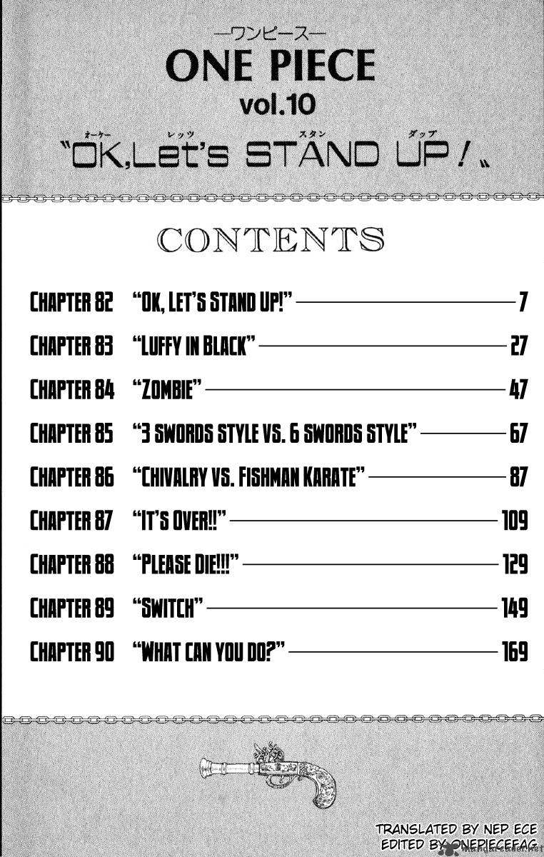 One Piece Manga Chapter 82 page 8 - OK, Let's STAND UP!