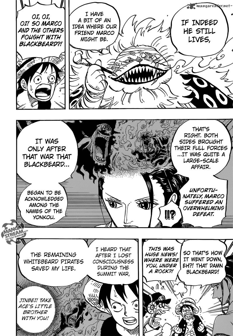 One Piece Manga Chapter 820 page 12 - Dog and Cat Have a History