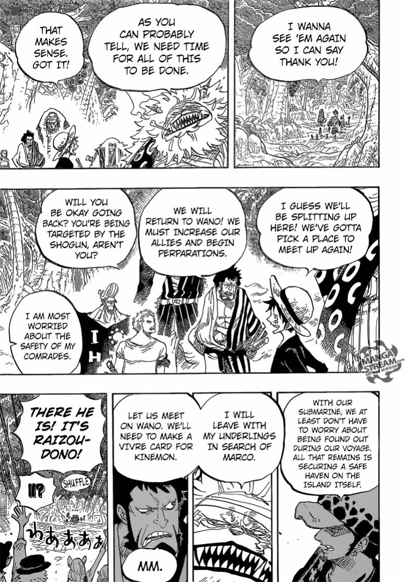 One Piece Manga Chapter 820 page 13 - Dog and Cat Have a History