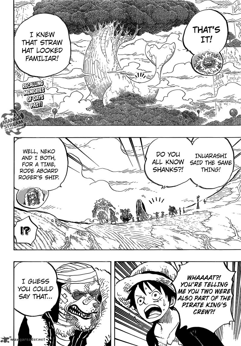One Piece Manga Chapter 820 page 2 - Dog and Cat Have a History