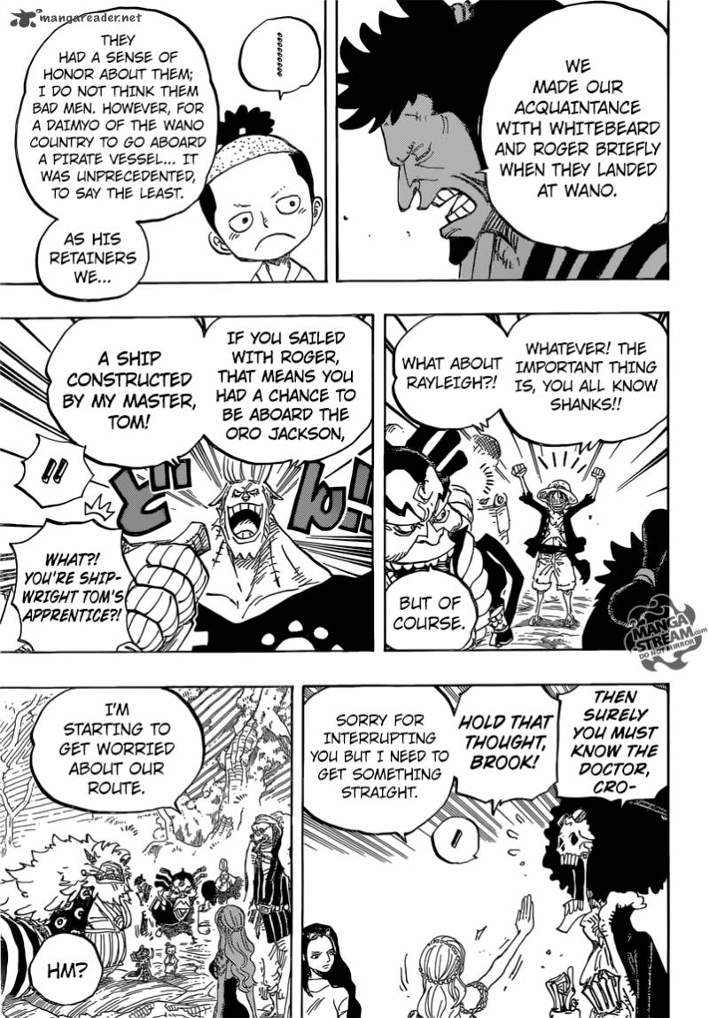 One Piece Manga Chapter 820 page 5 - Dog and Cat Have a History