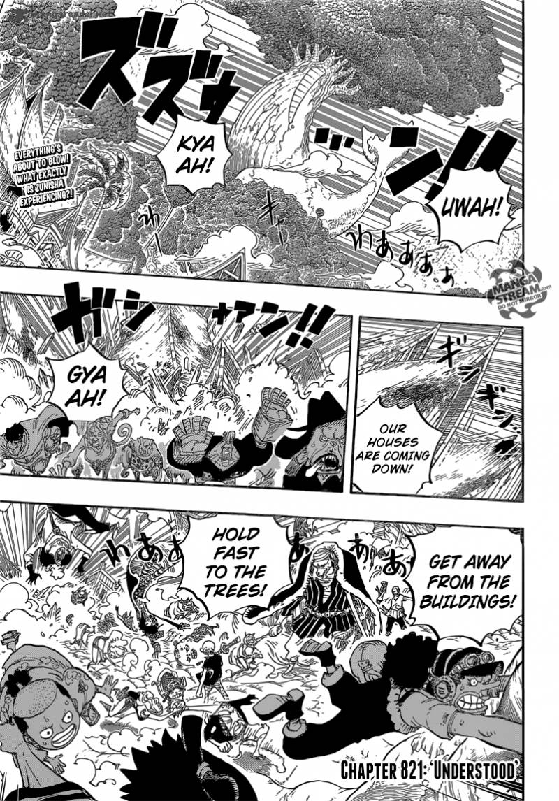 One Piece Manga Chapter 821 page 5 - Understood