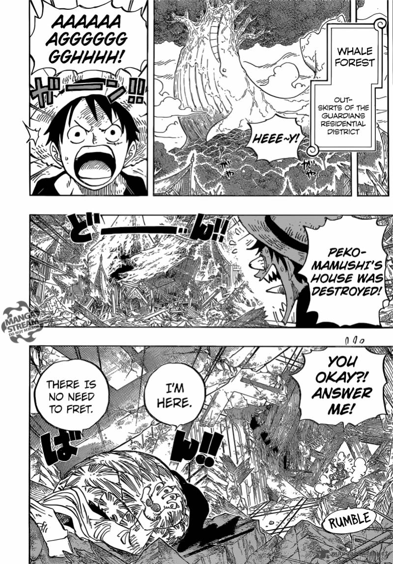 One Piece Manga Chapter 822 page 6 - Descending the Elephant