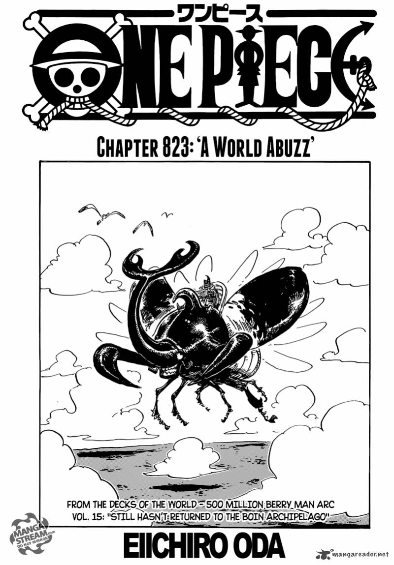 One Piece Manga Chapter 823 page 1 - The World is Restless