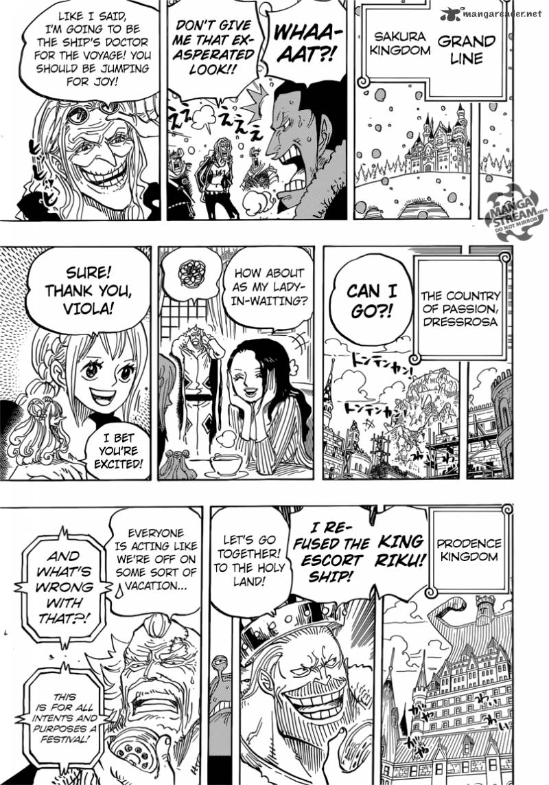 One Piece Manga Chapter 823 page 10 - The World is Restless