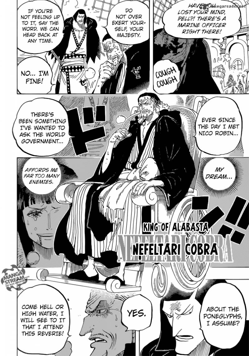 One Piece Manga Chapter 823 page 5 - The World is Restless