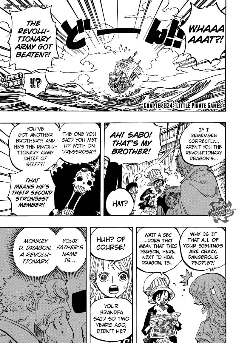 One Piece Manga Chapter 824 page 4 - Whim