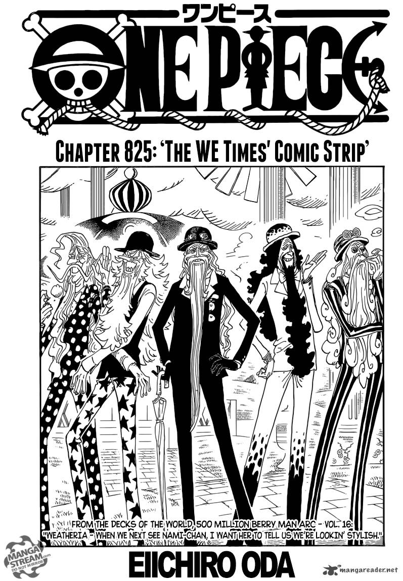One Piece Manga Chapter 825 page 1 - The WENP's Comic Strip