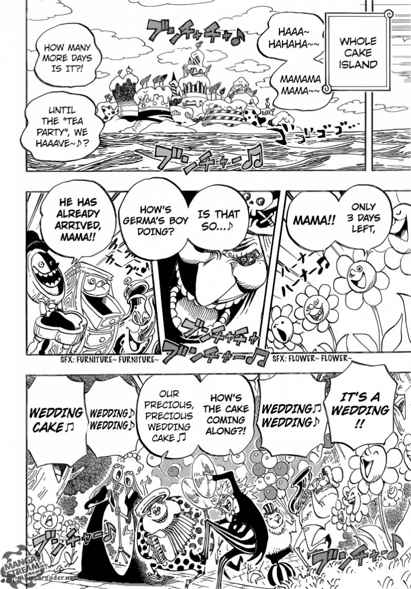 One Piece Manga Chapter 827 page 14 - Totto Land